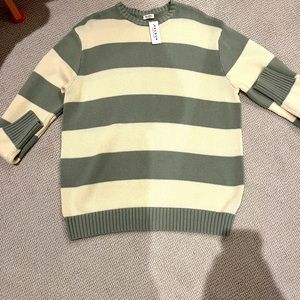 ♡ new with tags ♡ Pacsun mint and white striped sweater♡